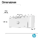 Impresora HP LaserJet M111w láser monocromática dimensiones