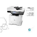 Impresora HP Laser 432fdn con bandejas de papel para oficina
