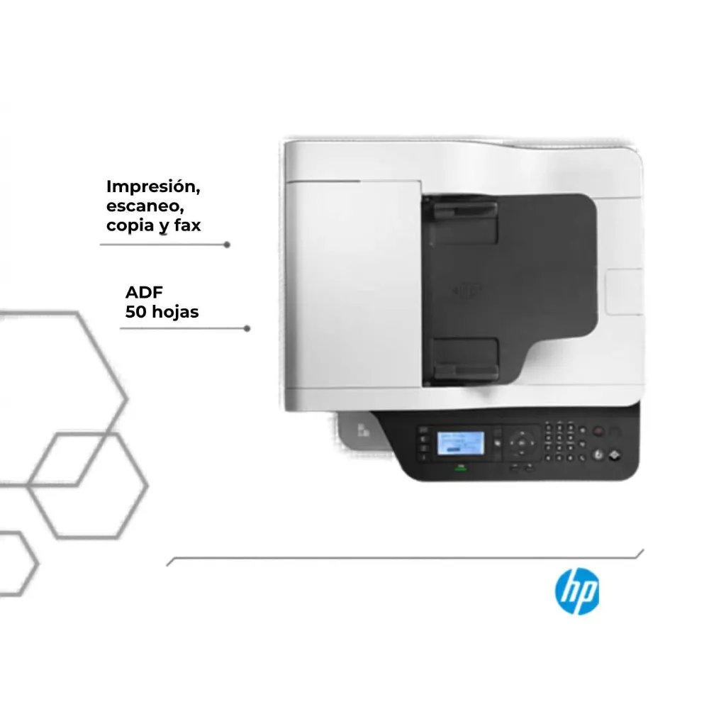 Impresora HP Laser 432fdn multifuncional láser vista superior