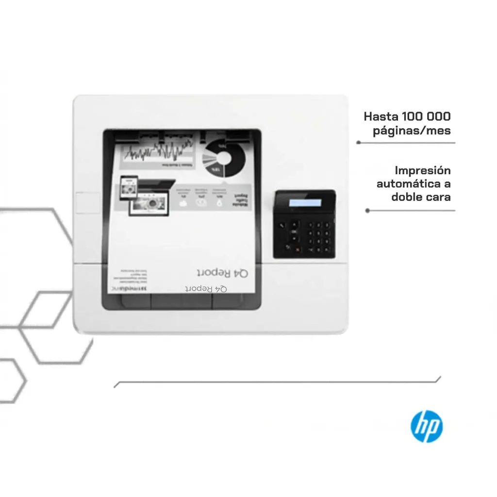 Impresora HP LaserJet Pro M501dn con impresión doble cara automática