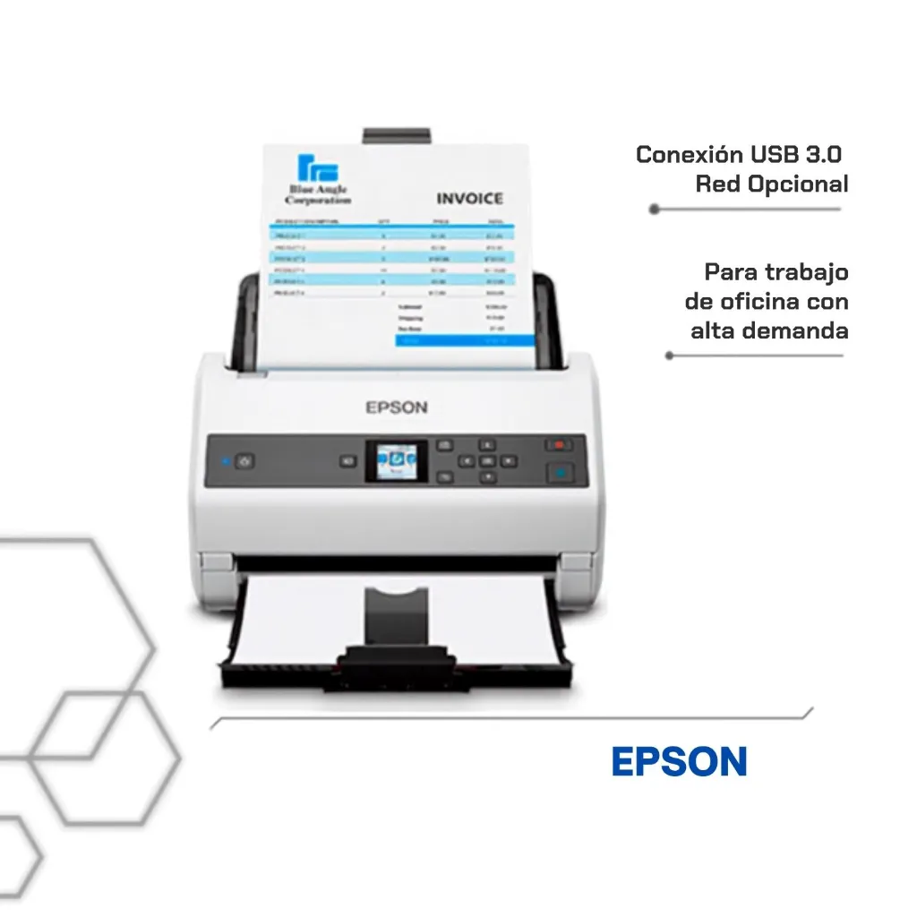 Escáner Epson DS-970 escaneando documentos alta demanda
