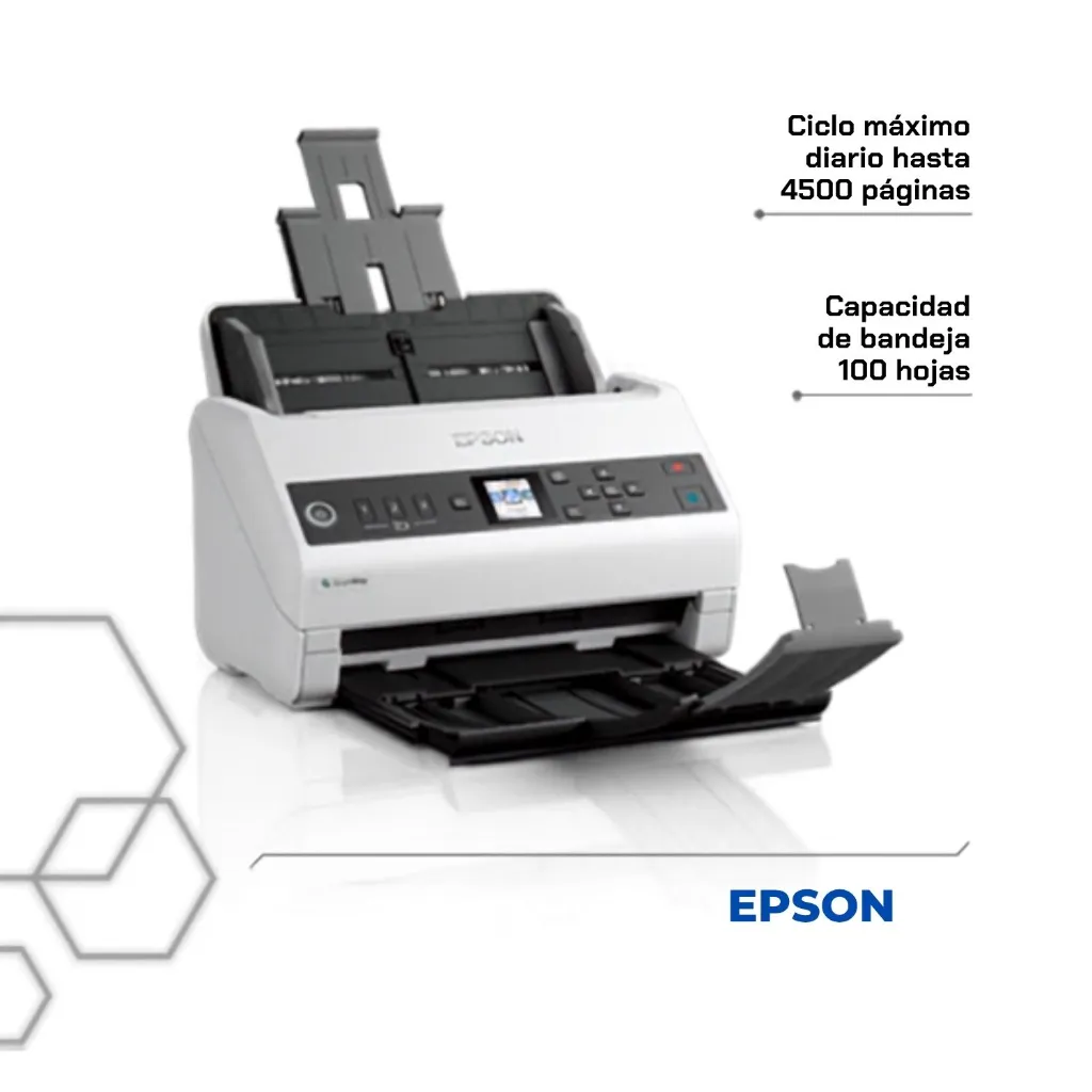 Escáner Epson DS-730N con ADF de 100 hojas
