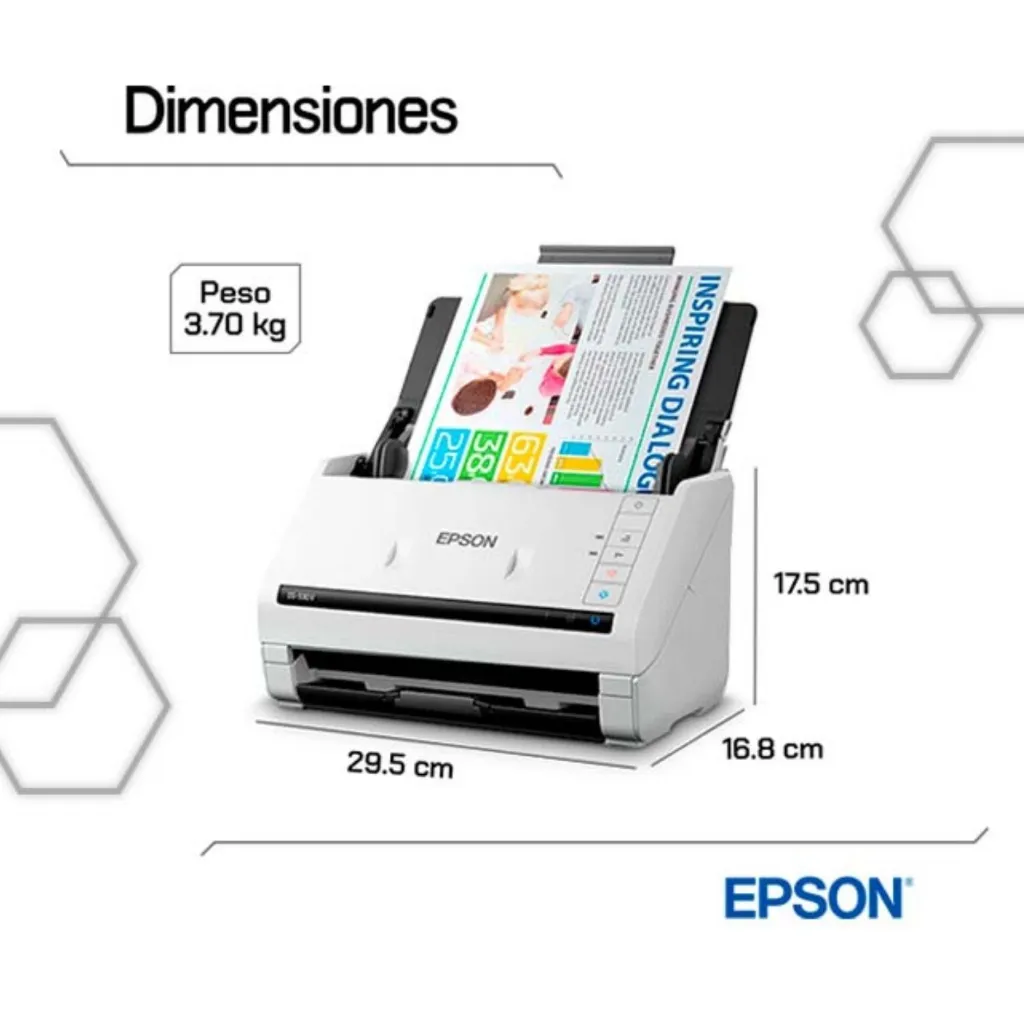 Escáner Epson DS-530 II dimensiones