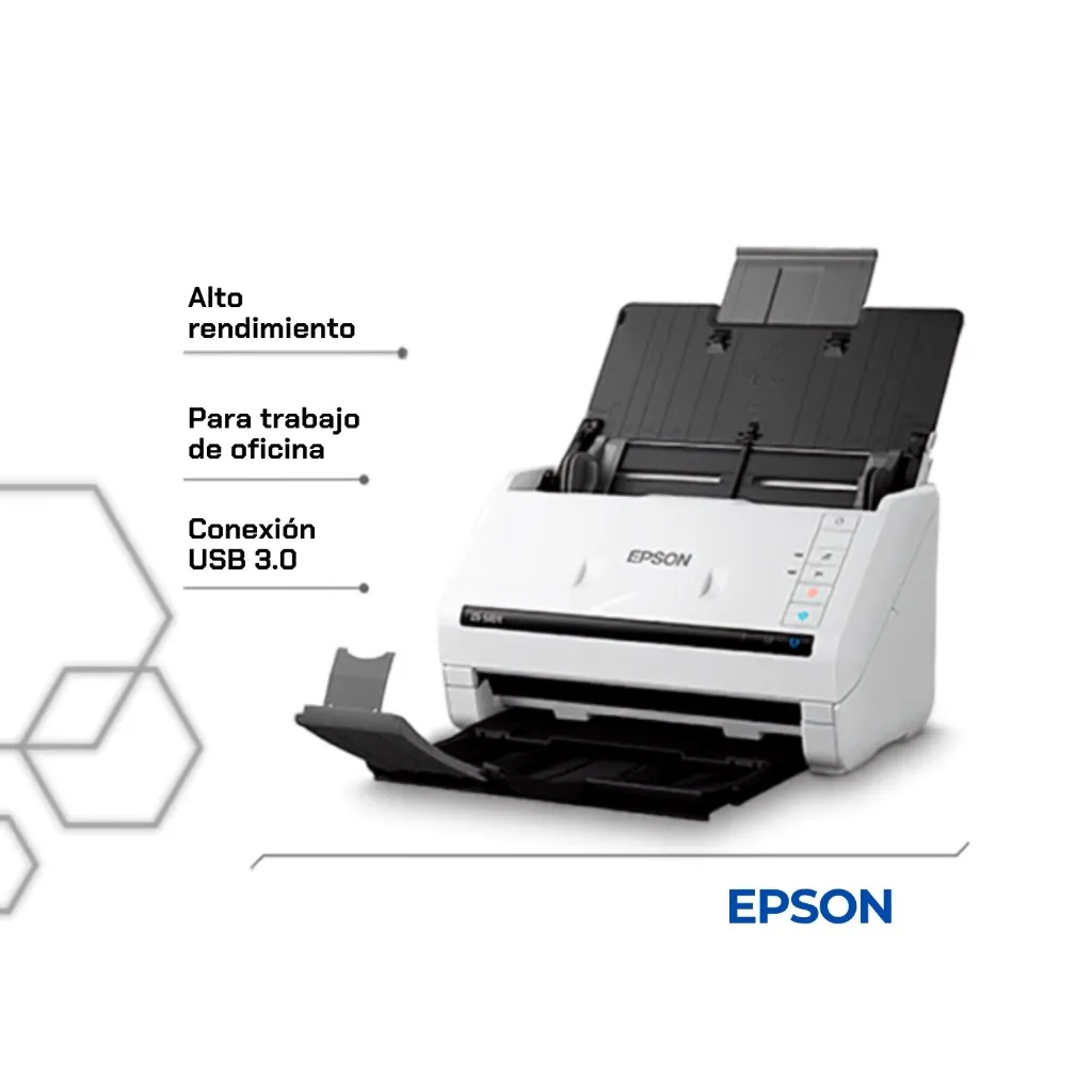 Escáner Epson DS-530 II con bandeja abierta