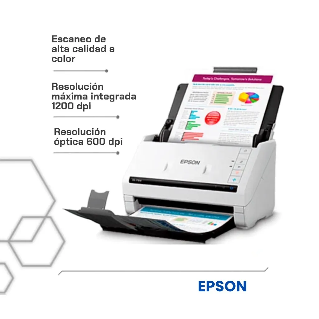 Escáner de documentos Epson DS-770 II escaneo alta calidad a color