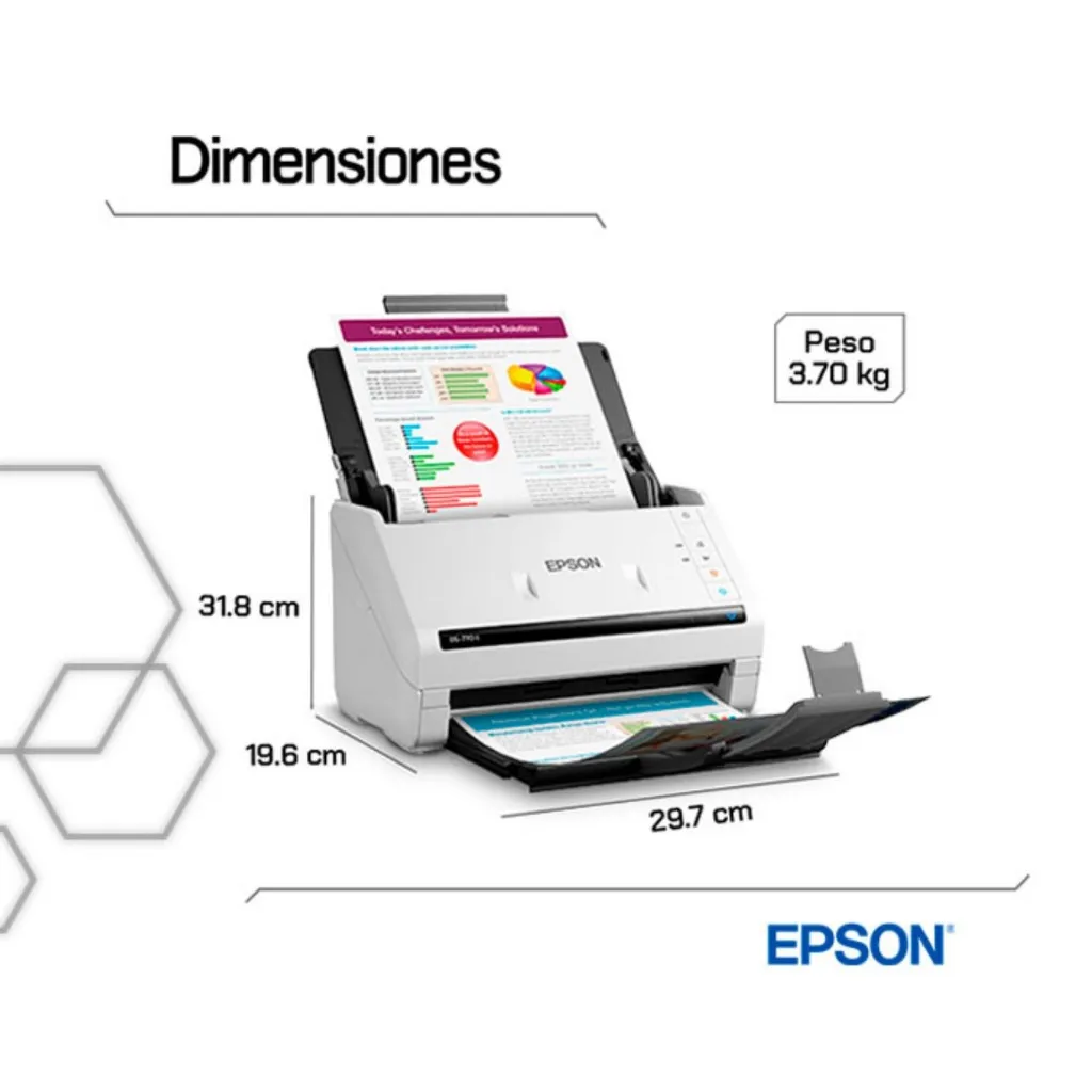Escáner de documentos Epson DS-770 II dimensiones