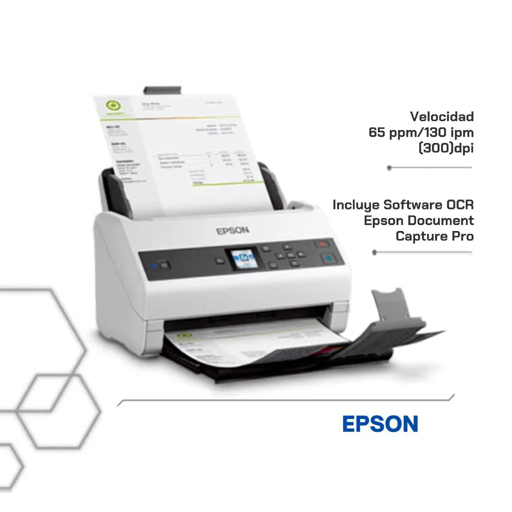 Escáner Epson DS-870 panel LCD
