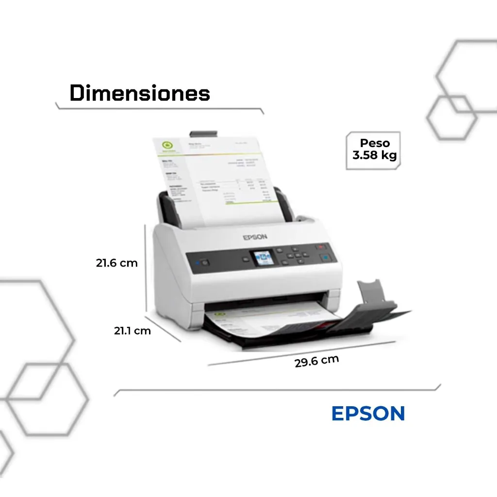 Escáner Epson DS-870 conexión USB 3.0