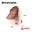 mochila-teros-city-beige-correas-acolchadas-dimensiones.webp