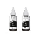 Pack de 2 Botellas de Tinta Negra T664120