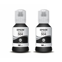 Pack de 2 Botellas de Tinta Negra T504