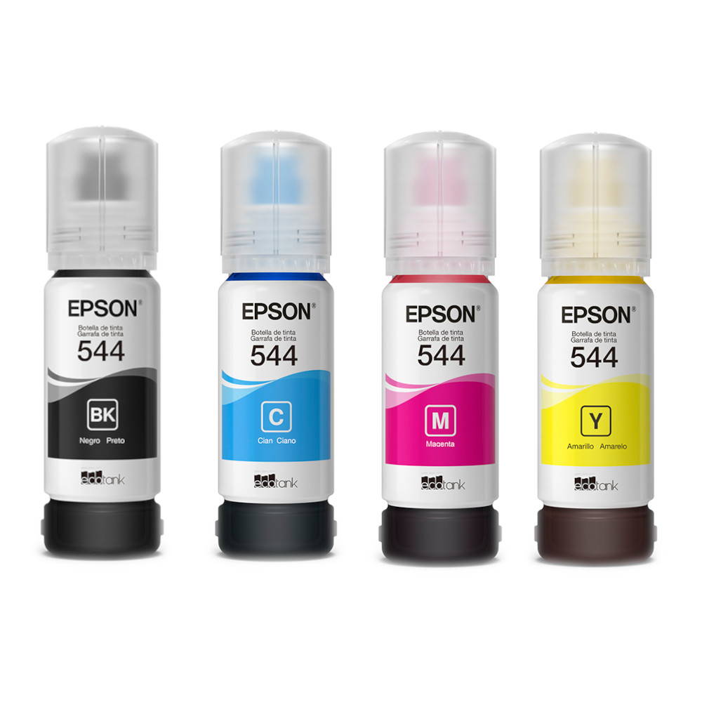Pack de 4 Tintas T544 EPSON Originales (Negro,Cyan,Magenta y Amarillo)