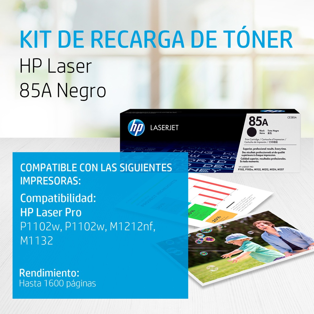 Toner Original HP 85A LaseJet Negro 