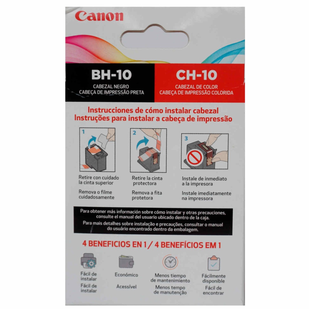Cabezal Canon Negro BH-10 + Cabezal Color CH-10