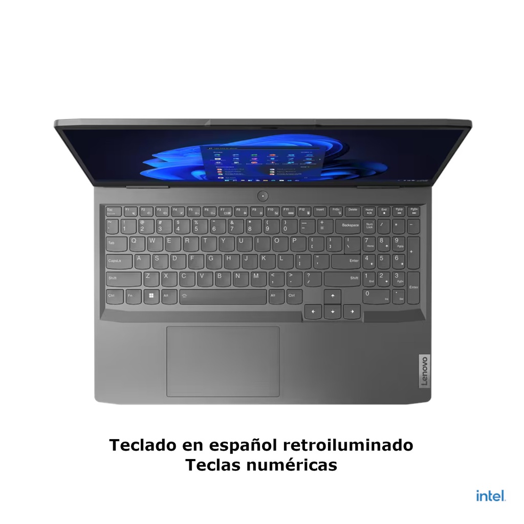 Laptop Lenovo Gamer LOQ Core i5 12ª FHD 15.6 " IPS 144Hz SSD 512GB RAM 8GB W11Pro