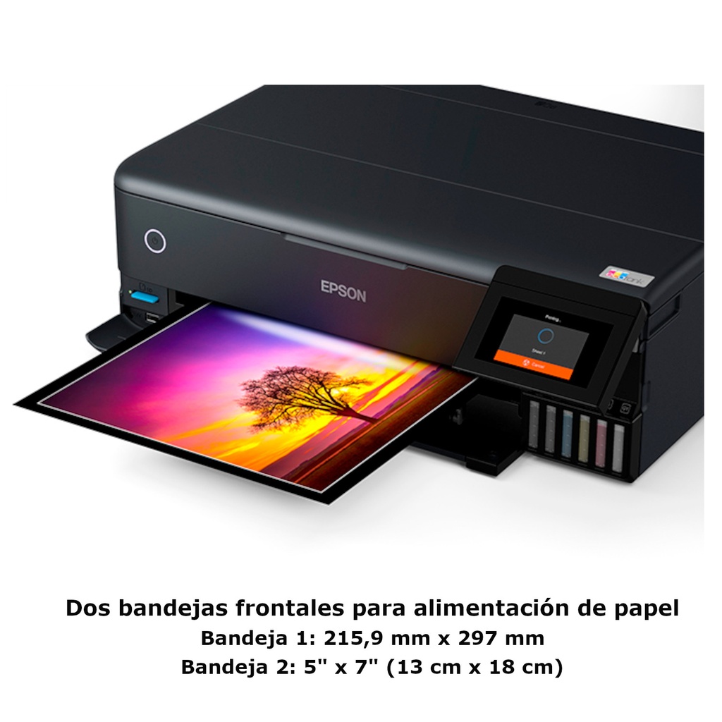 Impresora Multifuncional Epson EcoTank L8180 A3 Foto 6 Colores Duplex