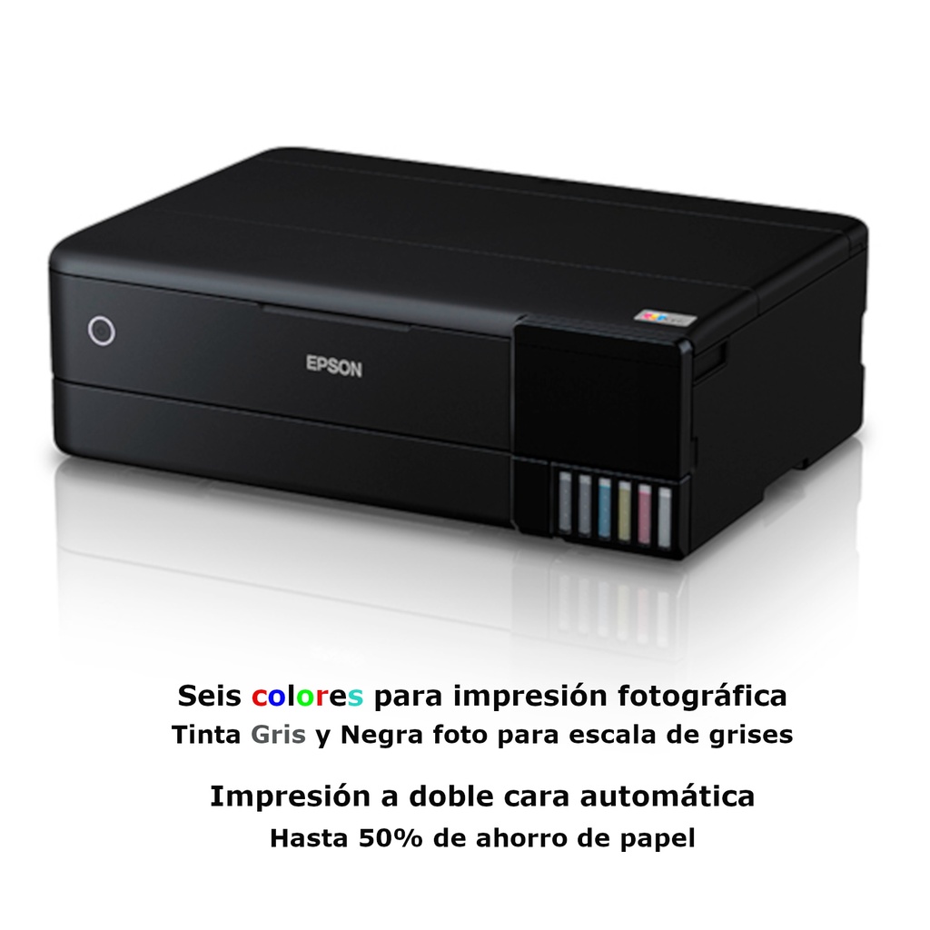 Impresora Multifuncional Epson EcoTank L8180 A3 Foto 6 Colores Duplex