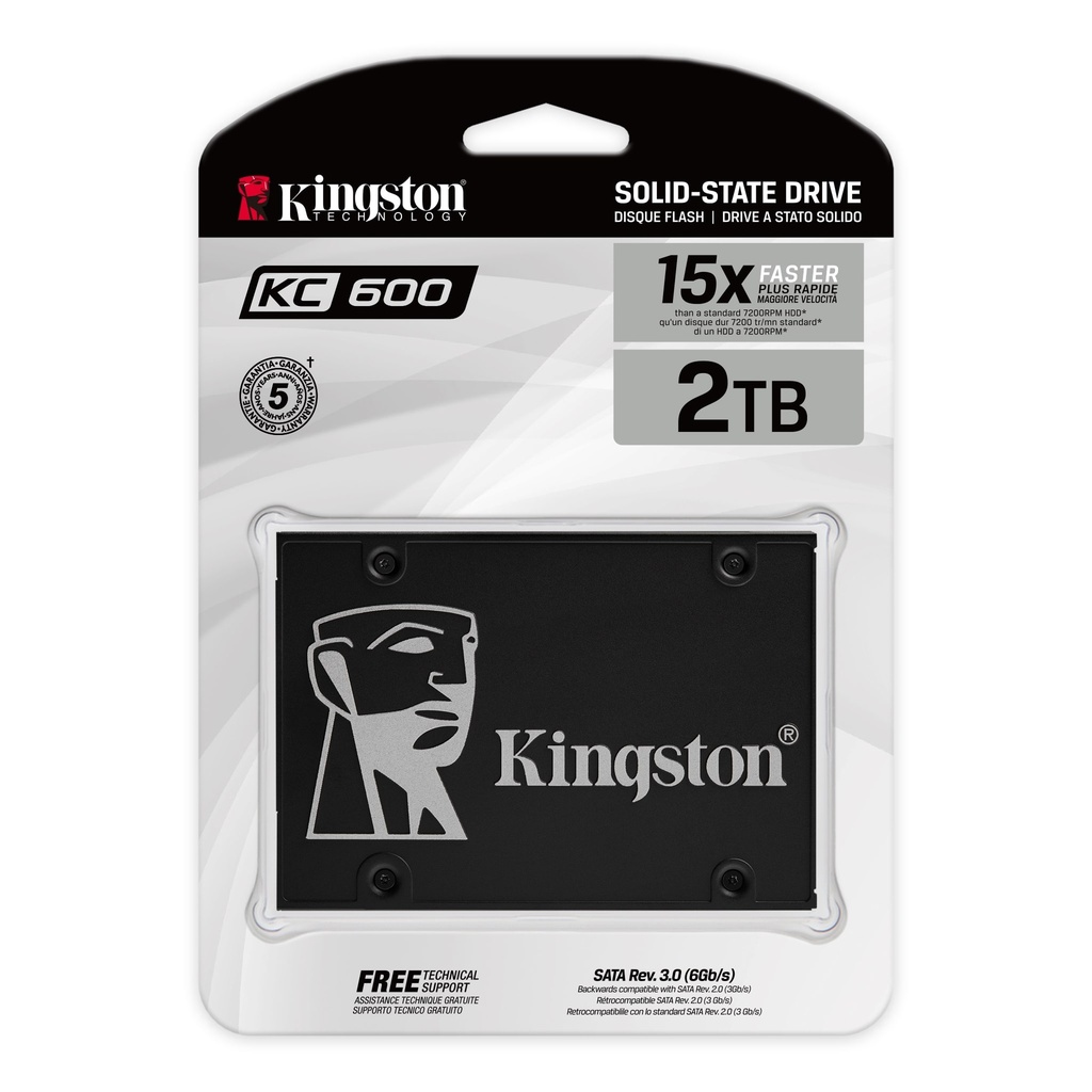 SSD Kingston KC600 2048GB SATA 6.0 Gb/s 2.5" 7mm