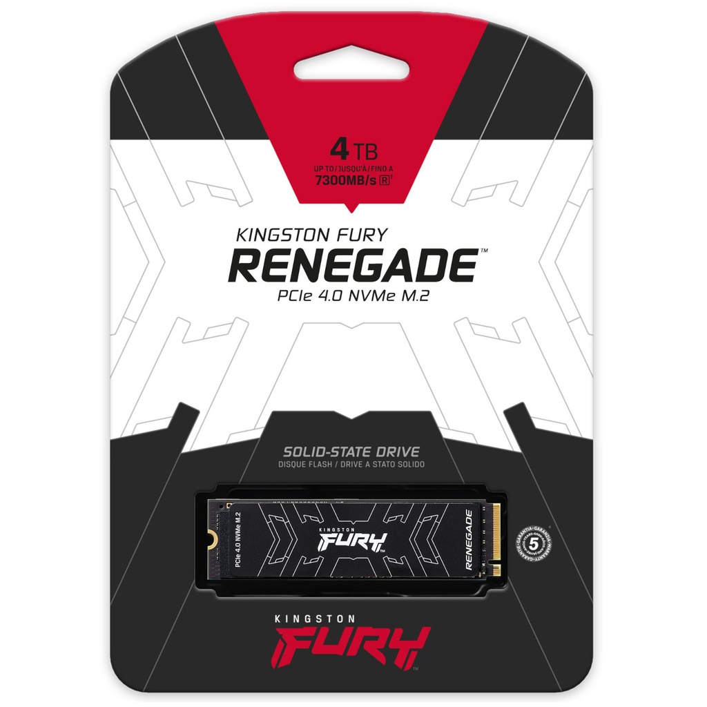 SSD Kingston FURY Renegade 4TB NVMe PCIe Gen 4.0 x4 M.2 2280