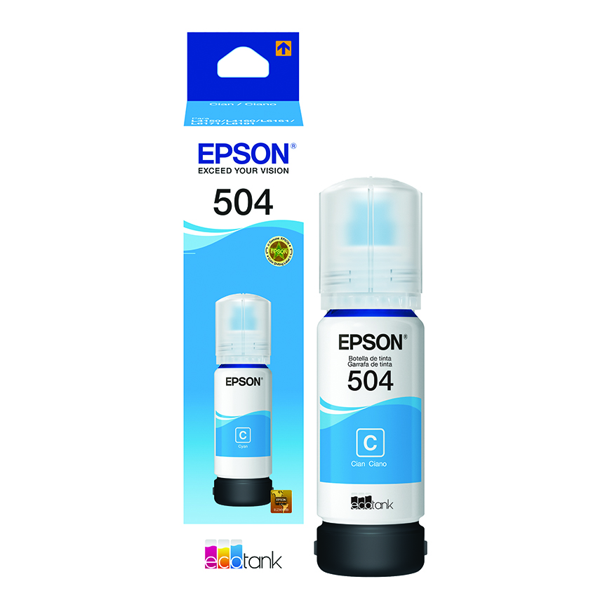 Botella de Tinta Epson Cyan T504