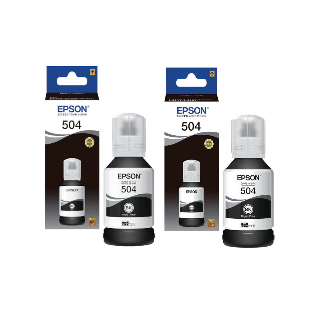 [20009] Pack de 2 Botellas de Tinta Negra T504
