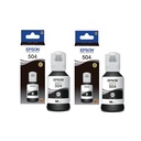 Pack de 2 Botellas de Tinta Negra T504
