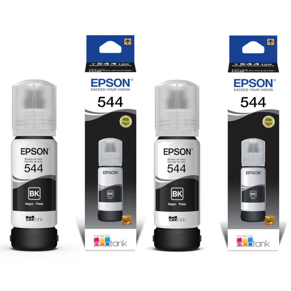EPSON Pack 2 botellas Tinta Negra T544