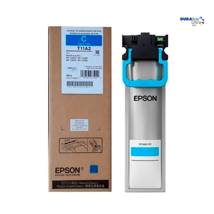 [10231] Tinta Epson T11A Cian Original T11A220-AL | 5000 páginas | WorkForce Pro WF-WF-C5390 / C5810 / C5890 / C5891