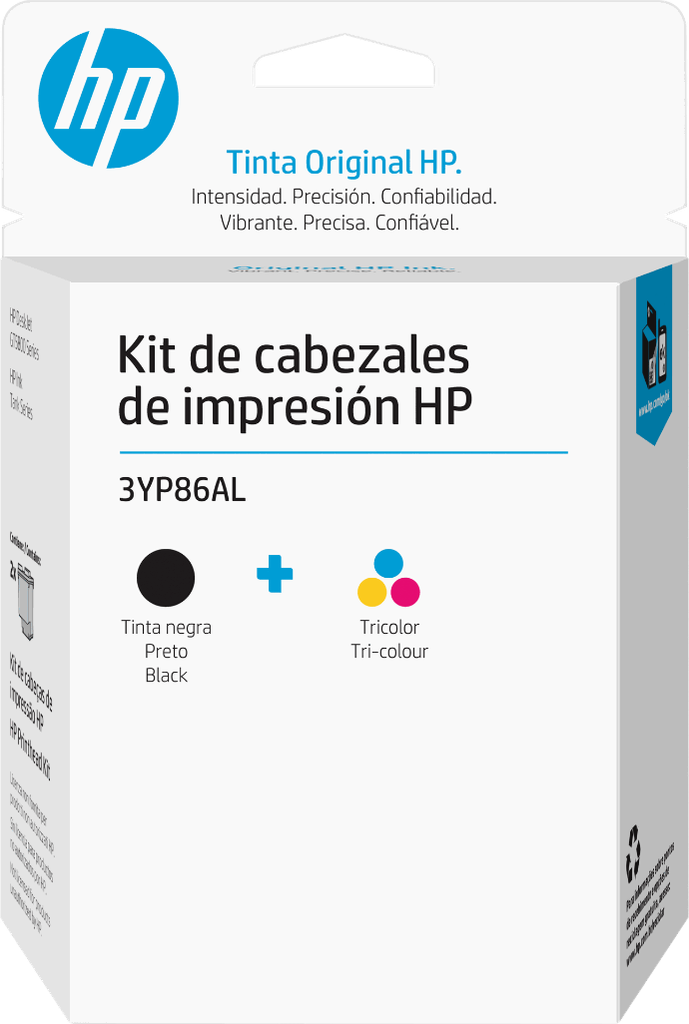 [10321] Cabezal HP 3YP86AL Original Negro + Tricolor