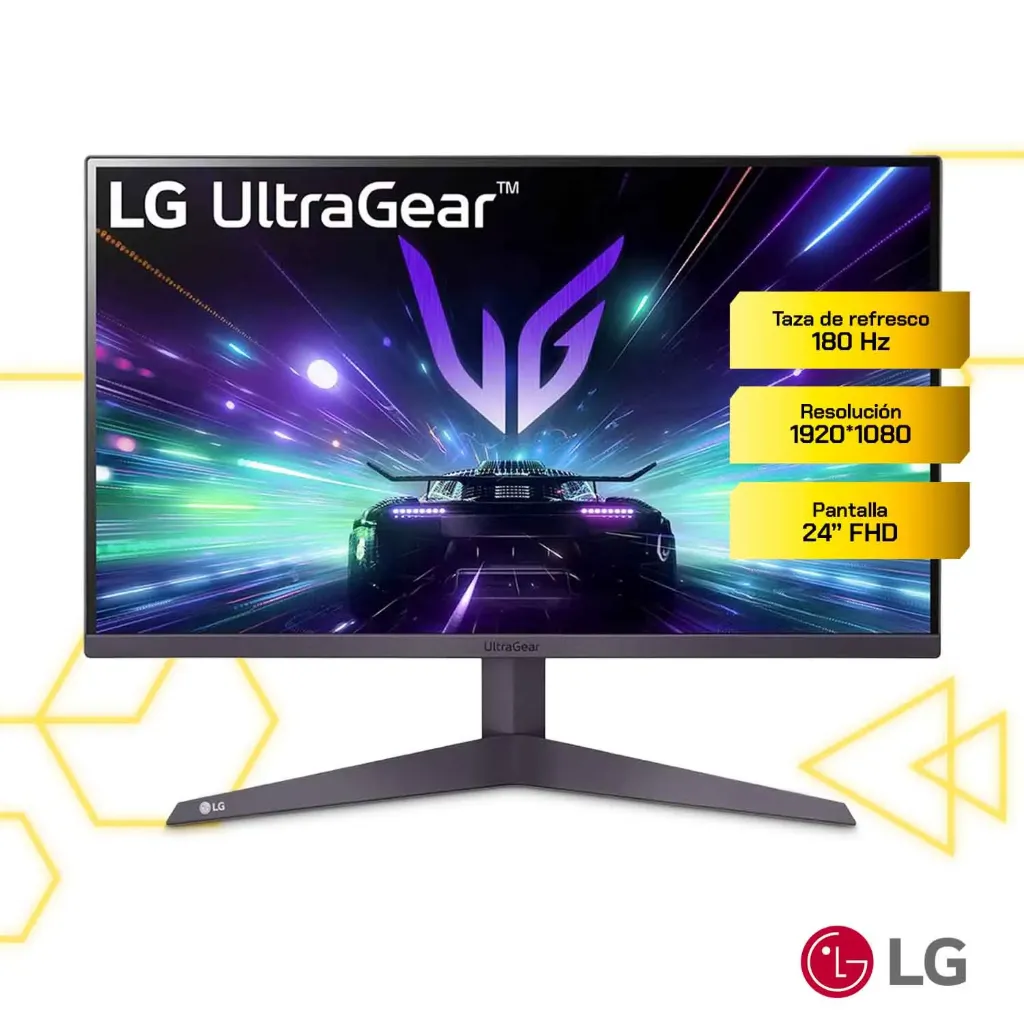 [100340] Monitor LG 24GS50F-B 23.7 pulgadas FHD VA 180Hz plano
