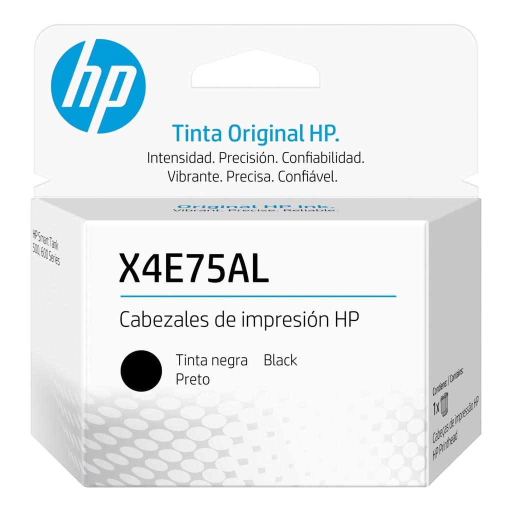 Cabezal de impresión HP X4E75AL negro original para impresoras Smart Tank