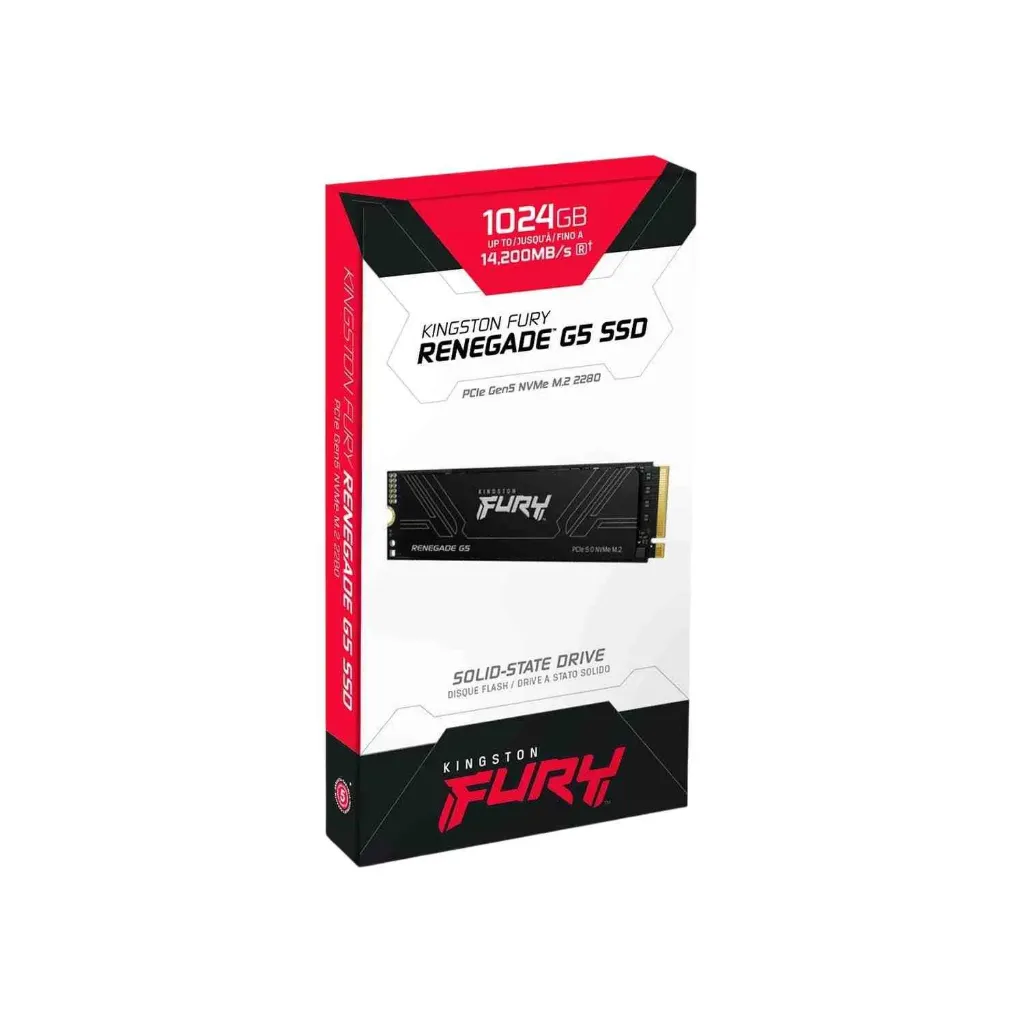 [100330] SSD Kingston FURY Renegade G5 1024GB M.2 NVMe PCIe 5.0 x4 Alto Rendimiento