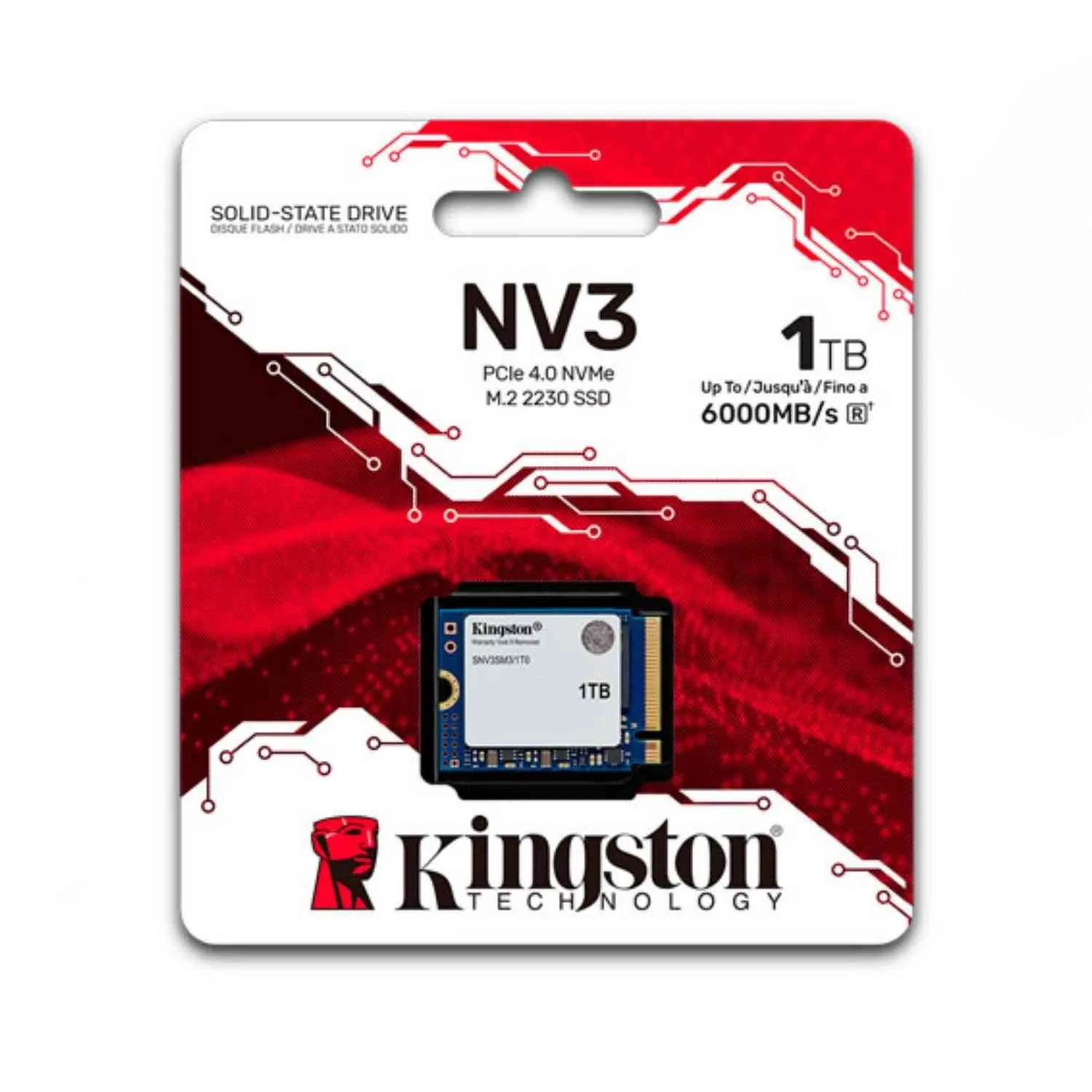 [100392] SSD Kingston NV3 Disco Sólido 1TB M.2 2230