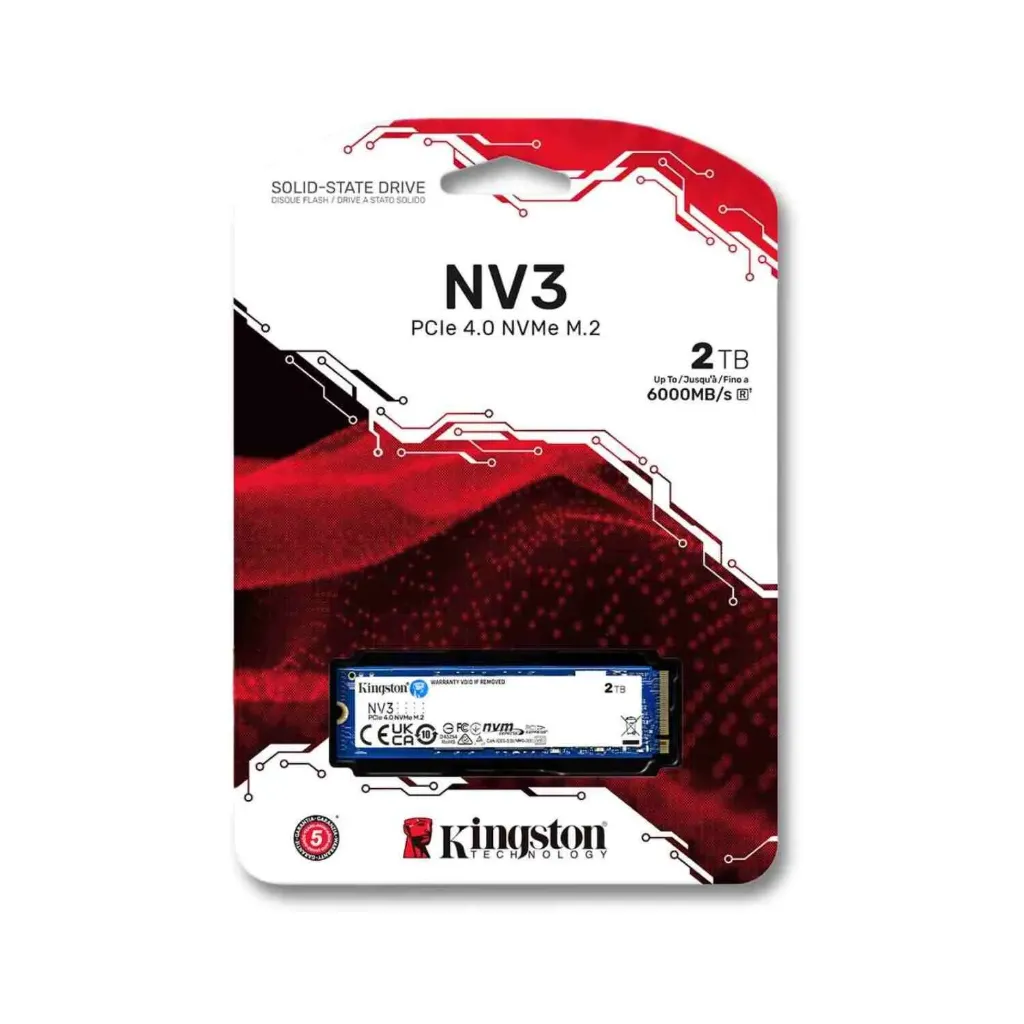 [100348] SSD Kingston NV3 2TB M.2 2280 NVMe PCIe 4.0 para Laptop y PC
