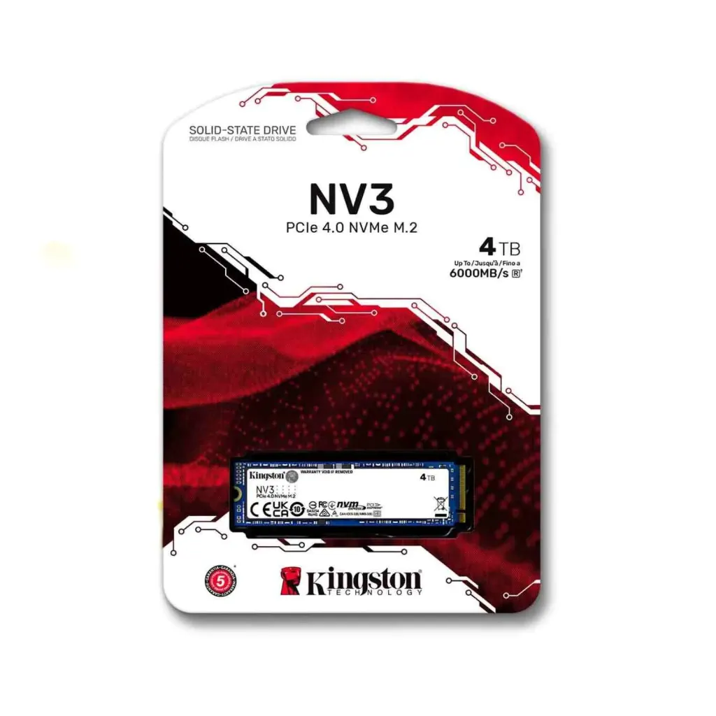 [100357] SSD Kingston NV3 Disco Sólido 4TB M.2 2280