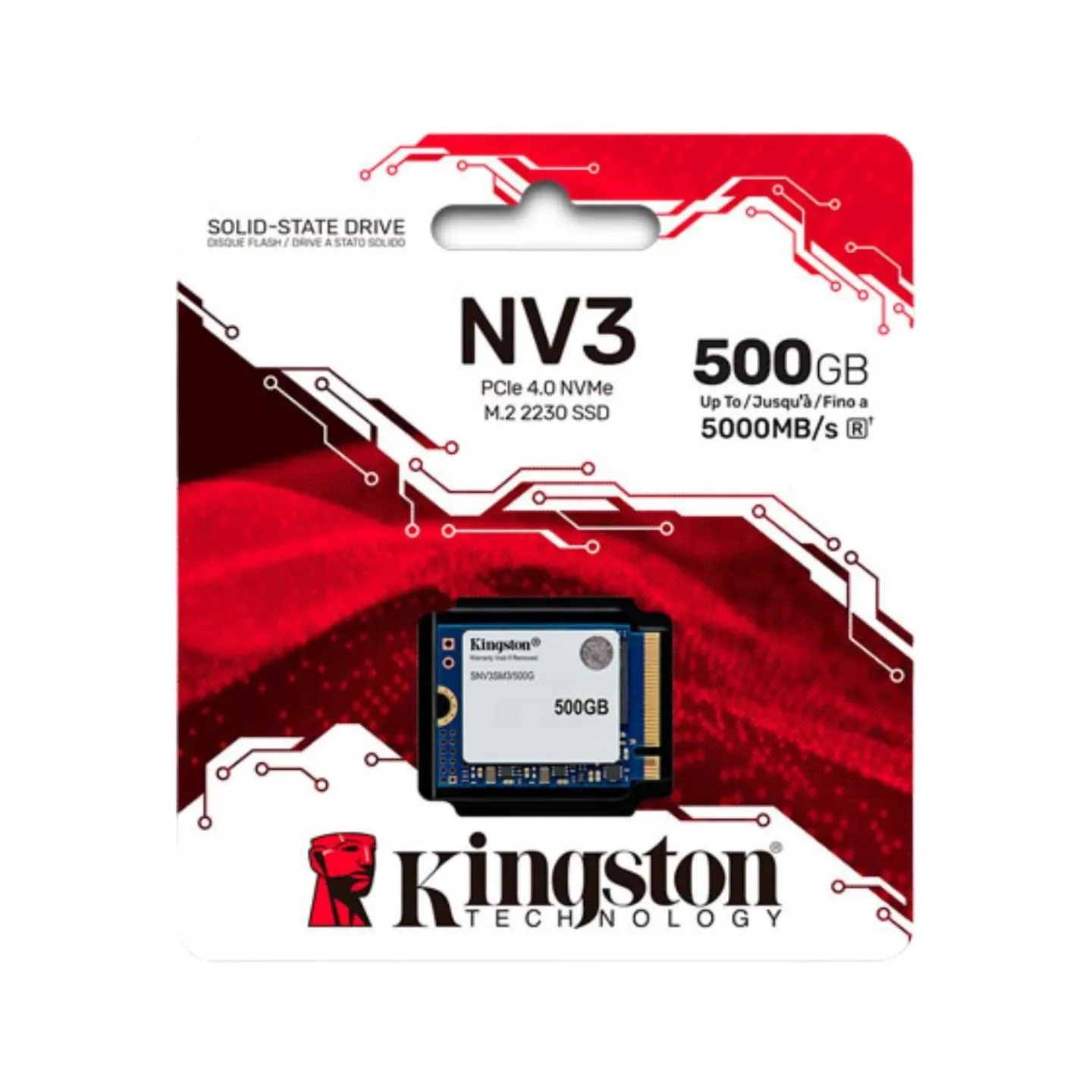 SSD Kingston NV3 Disco Sólido 500GB M.2 2230