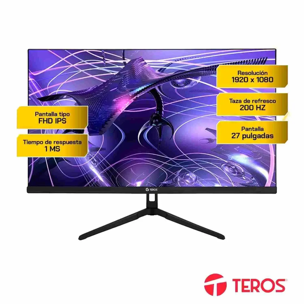 Monitor Teros TE-2786G 27” FHD IPS Plano 200Hz 1ms