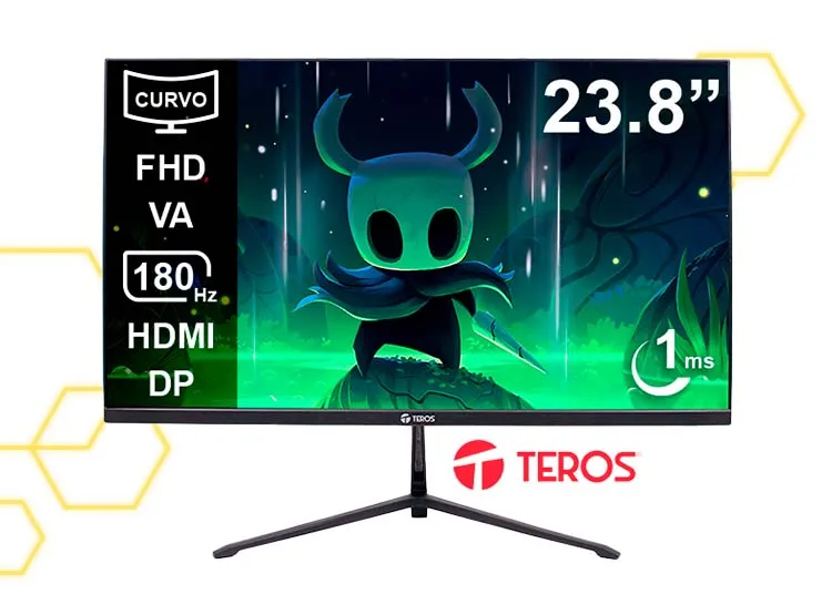 TEROS Monitor Curvo Gaming TE-2476G 23.8" FHD VA