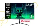 Monitor Curvo Gaming Teros TE-2476G 23.8" FHD VA 180Hz 1MS HDMI DP Audio Negro