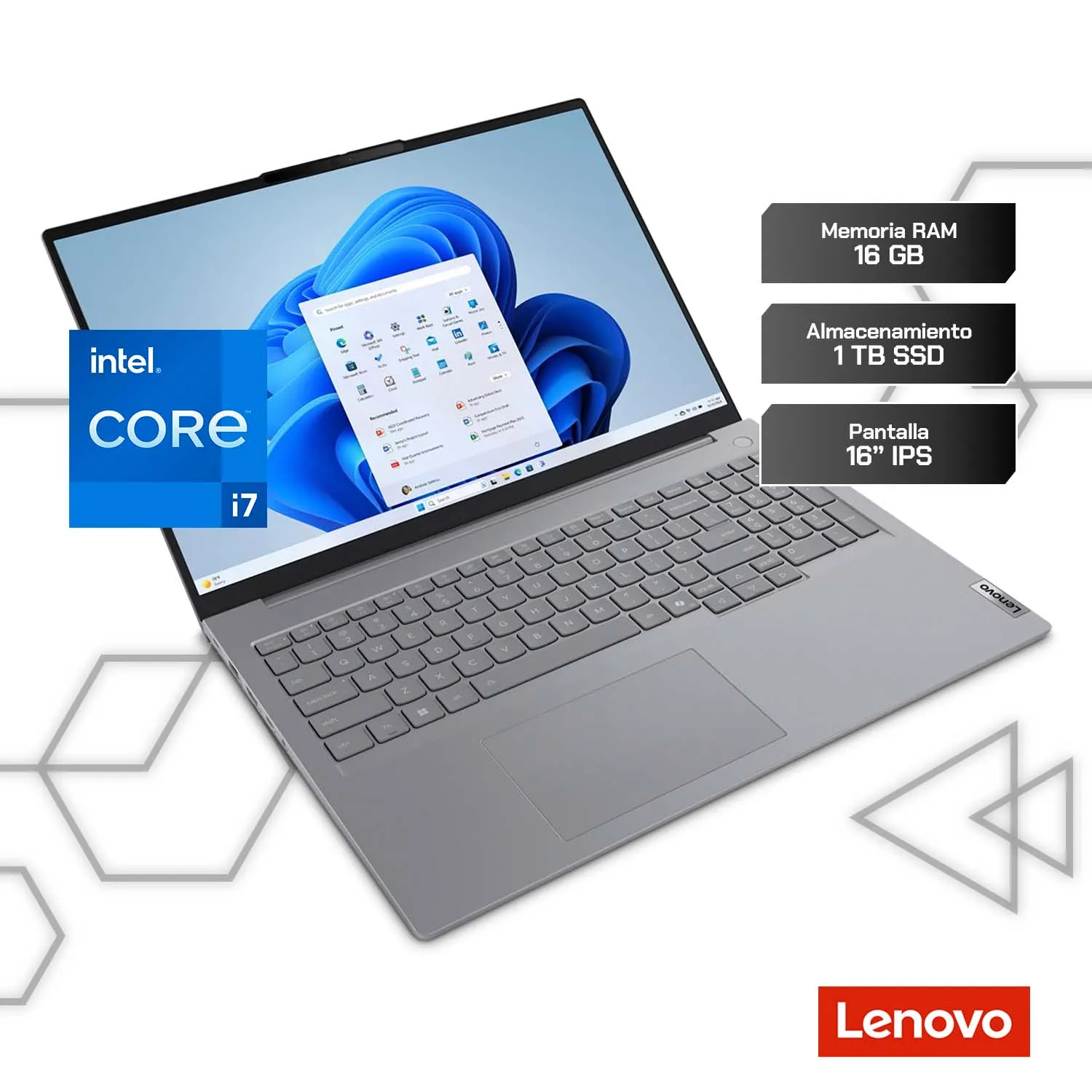 Laptop Lenovo ThinkBook 16 G8 IAL 16" Core Ultra 7 16GB RAM 1TB SSD Windows 11 Pro