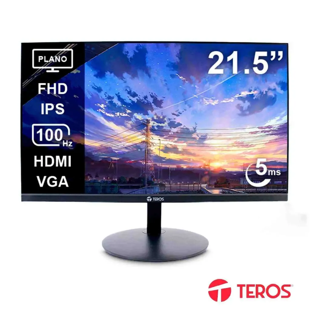 TEROS Monitor plano TE-2130CS 21.5" FHD IPS 100Hz 5ms HDMI VGA