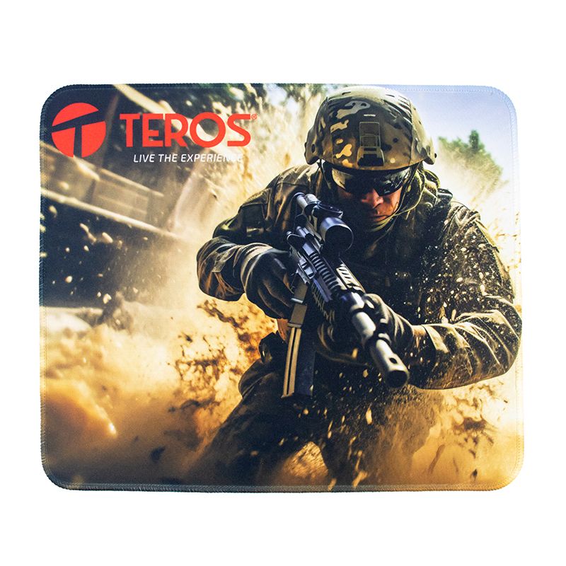 Mousepad Teros TE-3018S Diseño Impreso 32 x 27 cm con Base Antideslizante