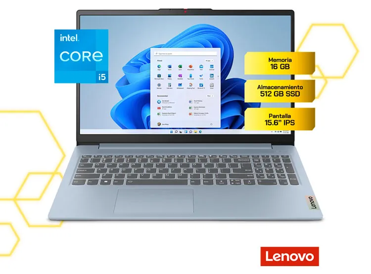 [100438] Laptop Lenovo IdeaPad Slim 3 15IAH8 15.6” FHD Touch Intel Core i5 16GB 512GB SSD