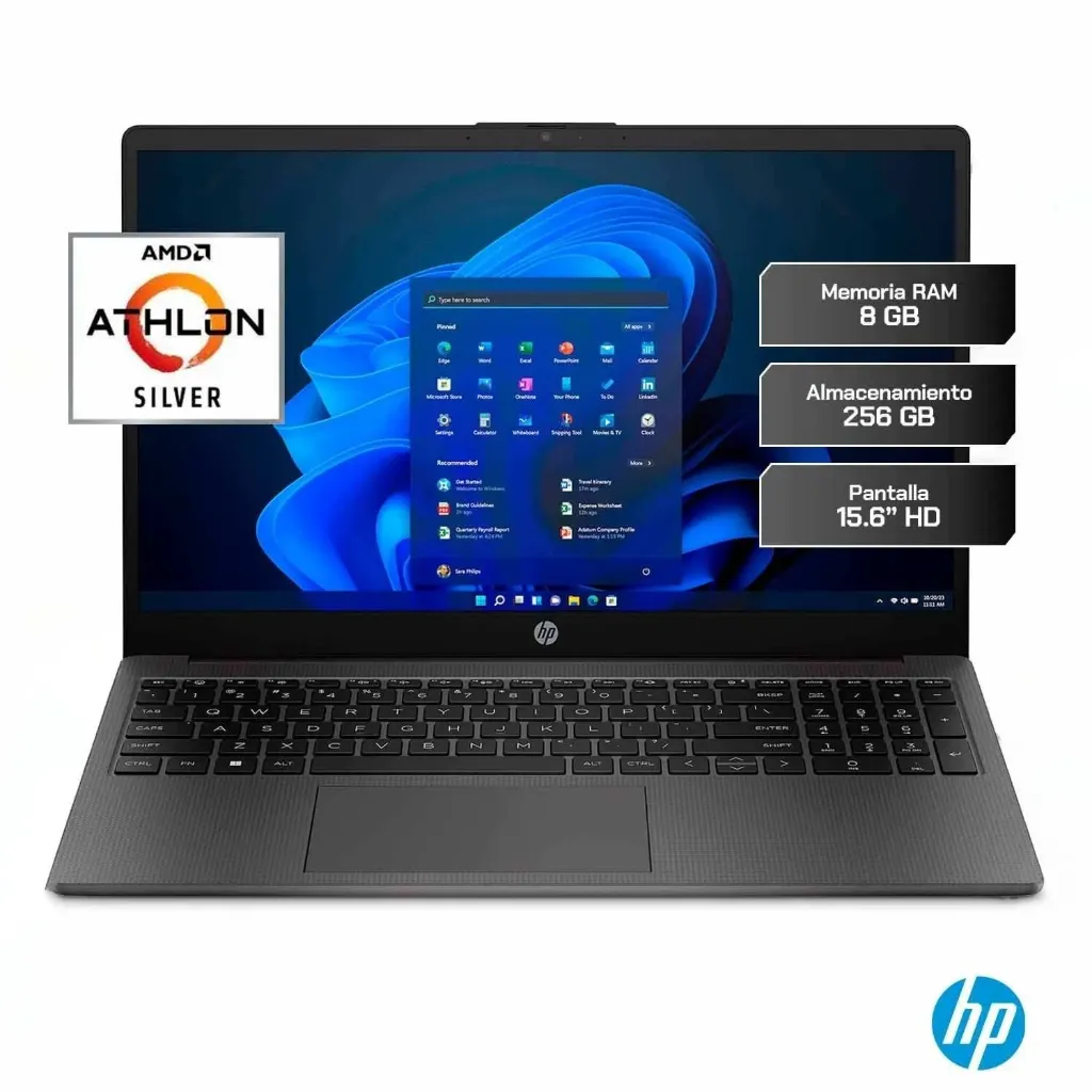 [100431] Laptop HP 255 G10 15.6" AMD Athlon 7120U 8GB 256GB SSD Windows 11