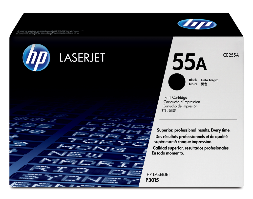 Tóner HP 55A CE255A Negro Original LaserJet | 6,000 páginas para P3015 M521 M525