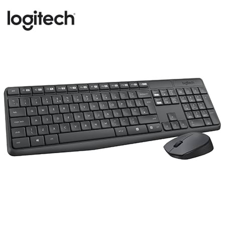Logitech Teclado + Mouse MK235 Wireless USB SP Negro