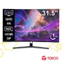 Monitor Gaming Teros TE-3217G 31.5” QHD Curvo 165Hz 1ms HDMI DP