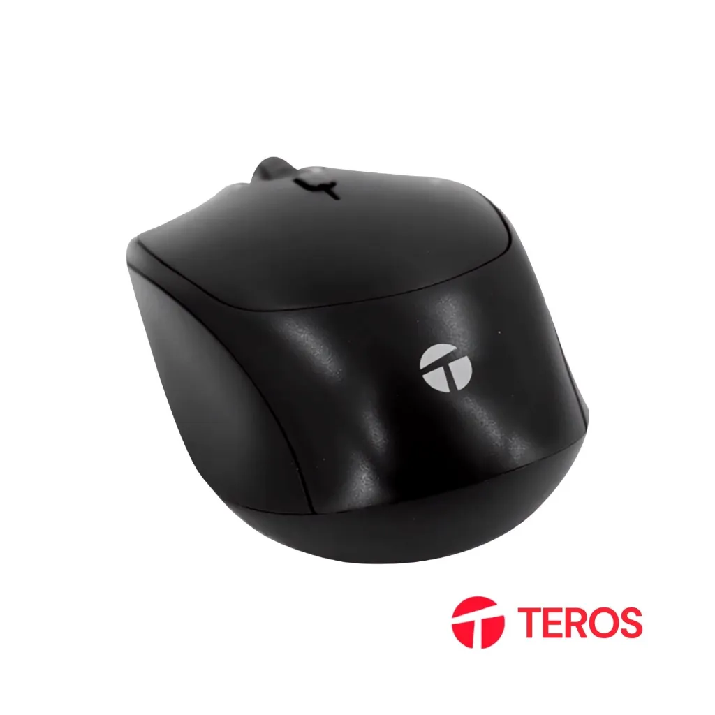 Mouse Óptico Teros TE-1222S USB 1600 DPI Negro