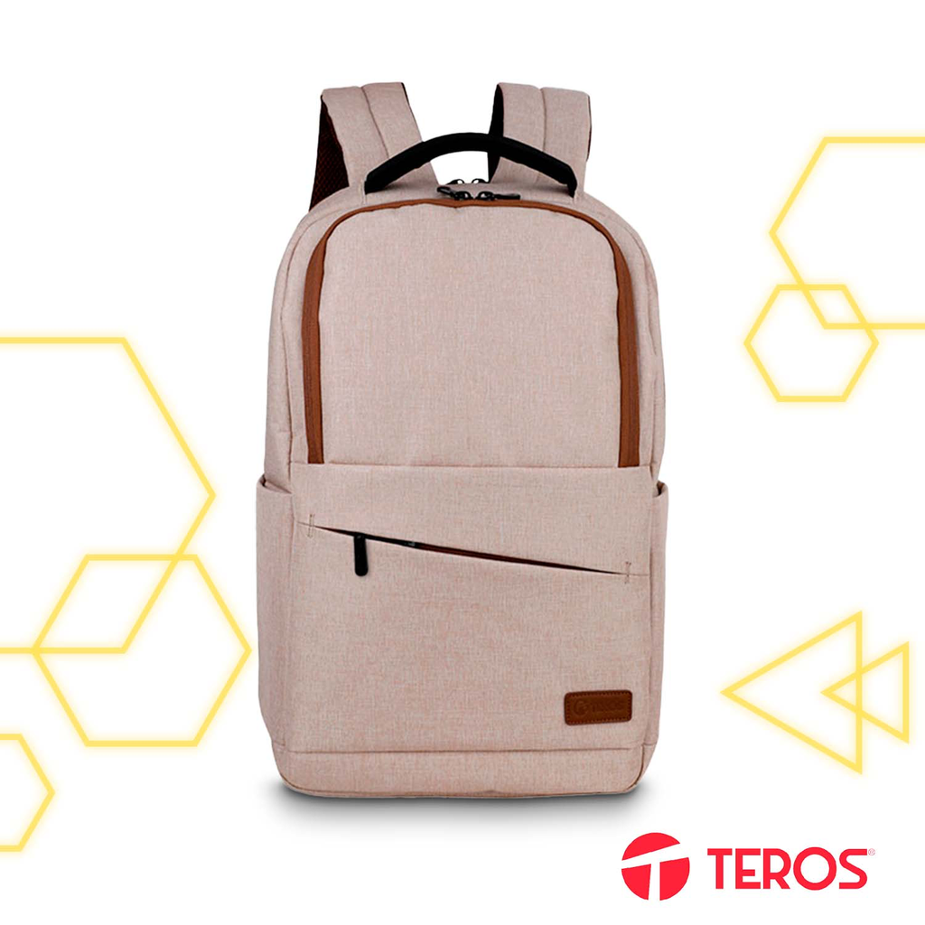 Mochila Teros City TE-ACS9012BG para Laptop 15.6" Beige