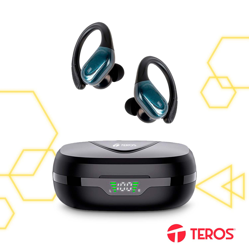 Audífonos Teros TE-80710N Bluetooth TWS Negro